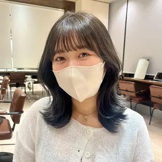 ミディアム カラー Je suis heureuse Tres所属・早朝セット☀️ レイヤー/Momoのヘアスタイル