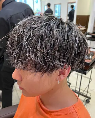 パーマ メンズ 美髪縮毛矯正/曲がる 縮毛矯正/佐野友尉のヘアスタイル