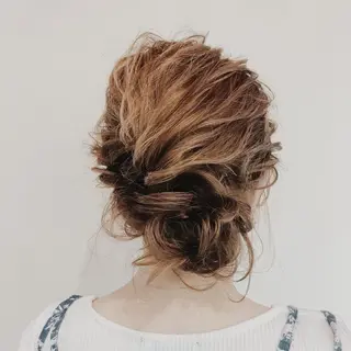 セミロング ヘアアレンジ IDEA 柏の葉KOILRINKGARAGE所属・お洒落満足度 ◎💮井上のヘアスタイル