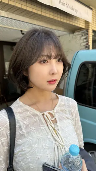 ショート カラー フリーランス所属・韓国ヘア レイヤー くびれヘアMATSUのヘアスタイル