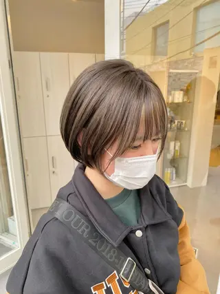 ショート カラー ハイトーン×似合わせ 🌱中川慎之介のヘアスタイル