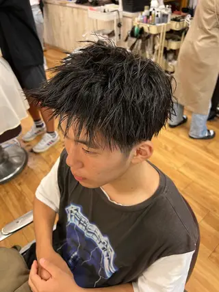 ショート メンズ 湘南のパーマ職人 🔥清水琉葵🔥のヘアスタイル