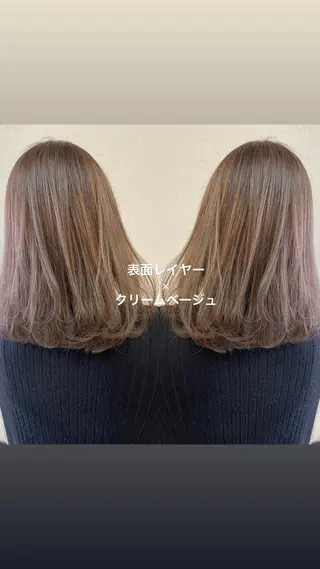 ミディアム 大泉 美久のヘアスタイル