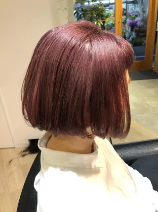 ショート カラー 🍂秋の透け感カ ラー🍂HIDEKAのヘアスタイル