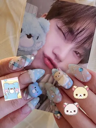 ネイル 3dパーツ/流行り 👧shushu❤️のネイルデザイン