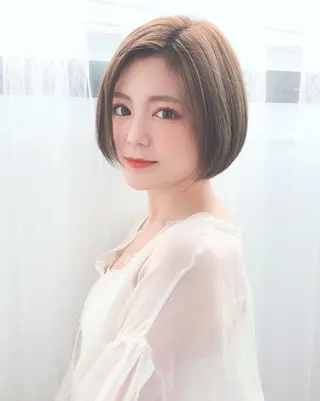 ショート カラー パーマ 美髪矯正 Rioのヘアスタイル