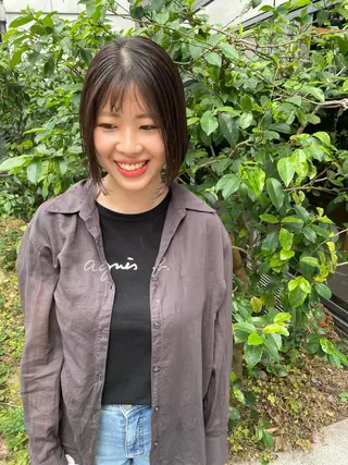 ミディアム カラー パーマ ヘアアレンジ メンズ キッズ ネイル マツエク・マツパ tatsumi/ボブ ウルフ/レイヤーのヘアスタイル