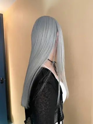 ロング カラー ヘアアレンジ ハッシュカット/ 韓国ヘア☽⋰mahoのヘアスタイル