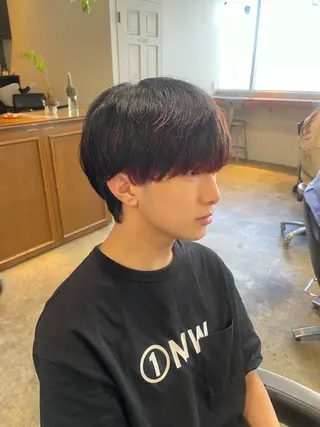 カラー メンズ RIN／韓国ヘア レイヤーカットのヘアスタイル