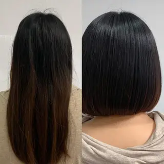 ミディアム ウスイマイコ カット/ケアカラーのヘアスタイル