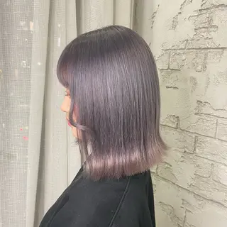 ミディアム 艶髪ブリーチカラー 💗manaka💗のヘアスタイル