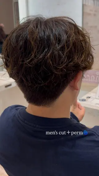 パーマ メンズ 田中 千尋のヘアスタイル