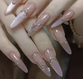 ネイル By moonネイル 🌷ワンホン/韓国風のネイルデザイン