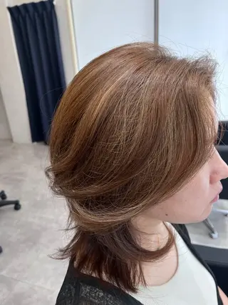 ミディアム カラー hers所属・【縮毛矯正支持絶大】 RYOJIのヘアスタイル