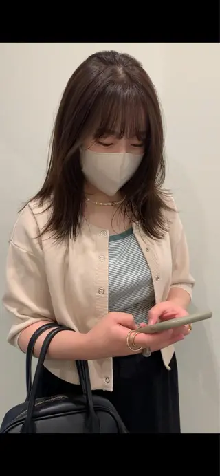 ロング 落合希 Olivebeigeのヘアスタイル