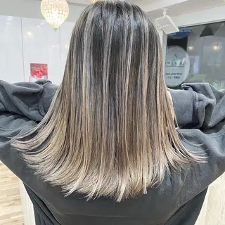 ミディアム カラー ヘアアレンジ 久米 治仁のヘアスタイル