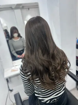 ロング ハイライト/レイヤー 河原町/Manatoのヘアスタイル