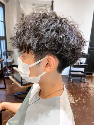 ショート パーマ amie高崎所属・高崎メンズパーマ 髪質改善TAKEのヘアスタイル