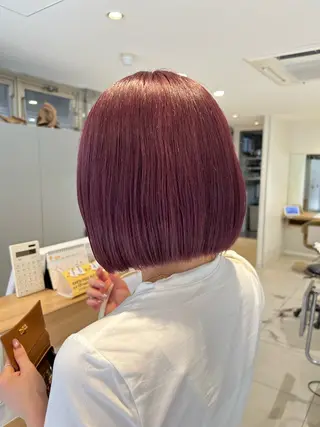 ショート カラー 🦖ミニボブ/ボブ /MOEKA🦕のヘアスタイル