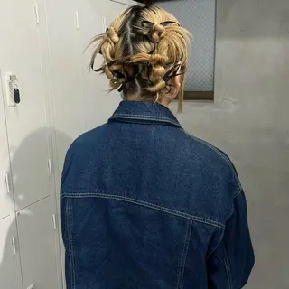 ヘアアレンジ riko/レイヤー/ 艶カラー/ヘアセットのヘアスタイル