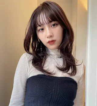 ミディアム カラー tete nico所属・似合わせ/ヘアカラー nanami🌸のヘアスタイル