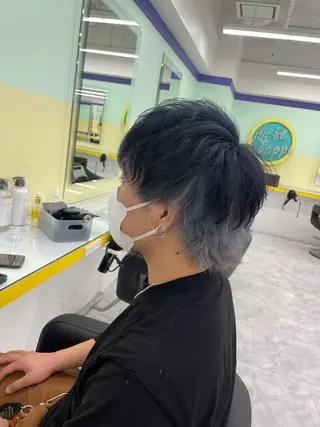 ミディアム カラー ヘアアレンジ メンズ 艶カラー の達人のヘアスタイル