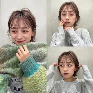 ショート 💖ボブ/髪質改善 顔周りレイヤー/ユイのヘアスタイル