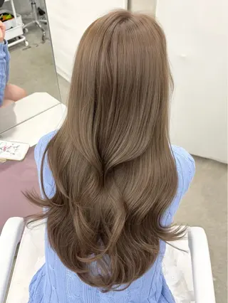 カラー NI表参道所属・Kana/韓国ヘア /暖色カラー🍒のヘアスタイル