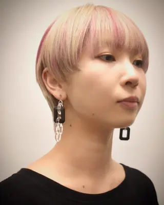 ショート カラー KAH所属・Koichi Satoのヘアスタイル