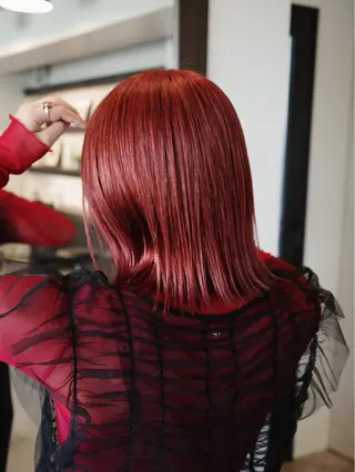 ミディアム カラー 髪質改善/縮毛矯正/ 透明感カラーYUMAのヘアスタイル