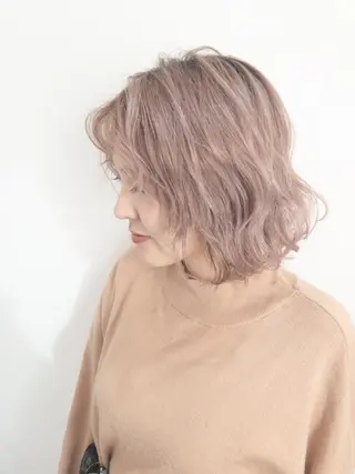 ミディアム 🦋透明感カラー🦋 CHIHARUのヘアスタイル