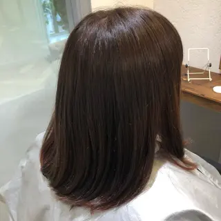 ミディアム カラー u-chambord ユーシャンボールのヘアスタイル