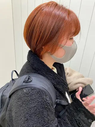 ミディアム カラー ayaka #パーマ#アレンジのヘアスタイル