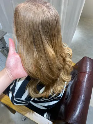 ロング カラー 縮毛矯正とレイヤー カット/杉村凜汰郎のヘアスタイル