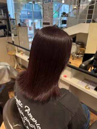 ミディアム カラー hip's eyes 渡辺舜のヘアスタイル