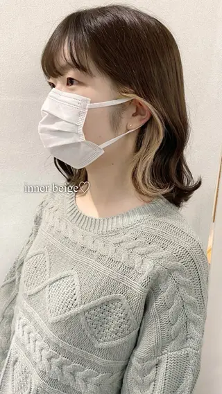 カラー 🎀モモ🎀 透明感カラーモデルのヘアスタイル