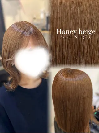 セミロング 荻野 ひなのヘアスタイル