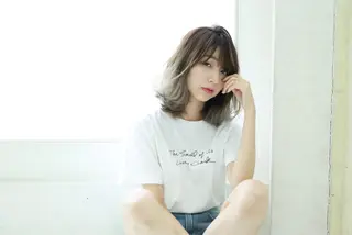 ミディアム LEVIJU hair所属・韓国ヘア🕊村上 ののこ🕊のヘアスタイル