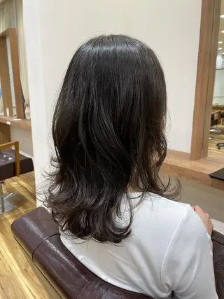 ミディアム YASUHIRO グレージュ/メンズのヘアスタイル