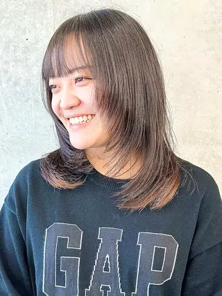 ロング 小顔ボブ/お悩み解決 /ボブパーマ/とういのヘアスタイル