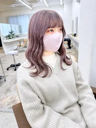セミロング カラー マンツーマン施術🦋 ayajuのヘアスタイル