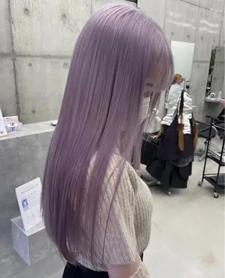 ロング LINOET名古屋所属・ダブルカラー🩶上村 純妃🩶名駅徒歩5分のヘアスタイル
