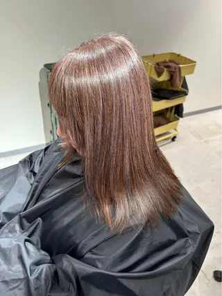 ロング カラー パーマ 白髪ぼかし￤中央林間 ￤柳川拓哉のヘアスタイル