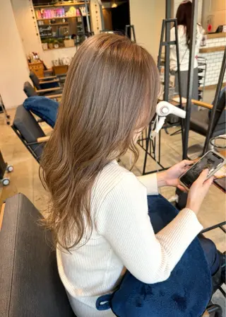 ロング カラー 韓国レイヤー/パーマ /艶カラー/Rinのヘアスタイル