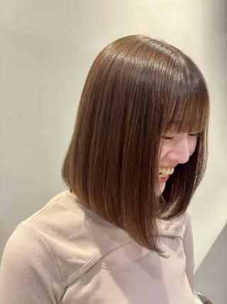 ミディアム カラー ☆ﾘｻ  カラー/ トリートメント☆のヘアスタイル