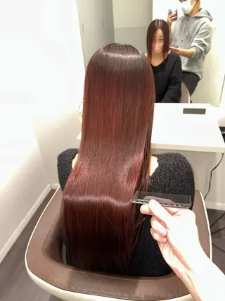 セミロング カラー Wisteria所属・美髪特化✨ 伊織✨縮毛矯正✨のヘアスタイル