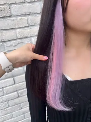 ロング しゅり/韓国艶カラー 🩶🫧エクステ🎀のヘアスタイル