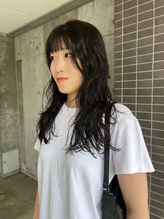 ロング パーマ benji 登戸所属・竹内 菜々子のヘアスタイル