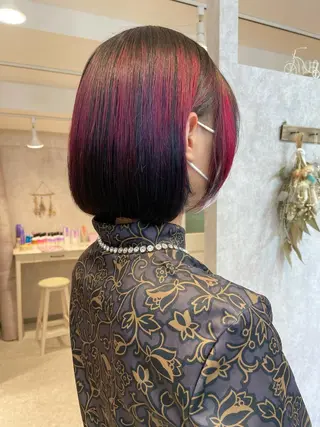 ショート カラー ヘアアレンジ 山本 史奈のヘアスタイル