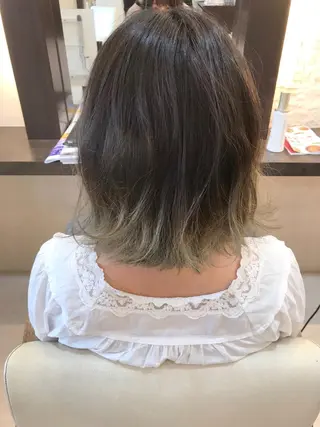 ミディアム カラー 武田 清久のヘアスタイル